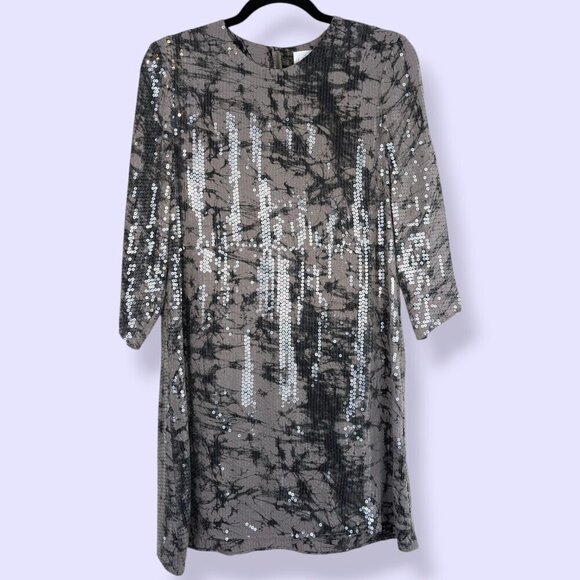 Parker 100% Silk Sequin Dress - Picture 5 of 10